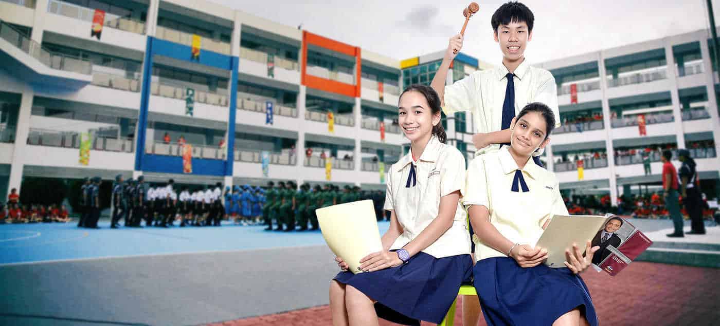 Pasir Ris Crest Secondary School students