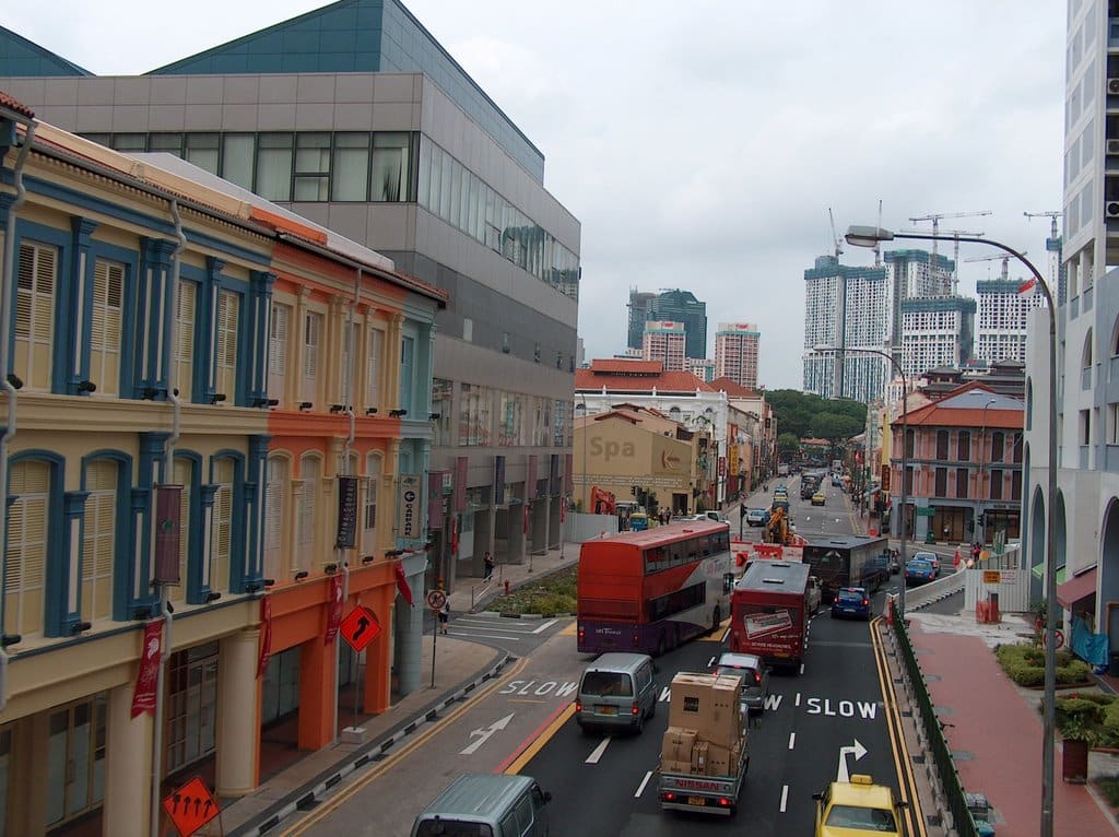 Singapore District 1 road