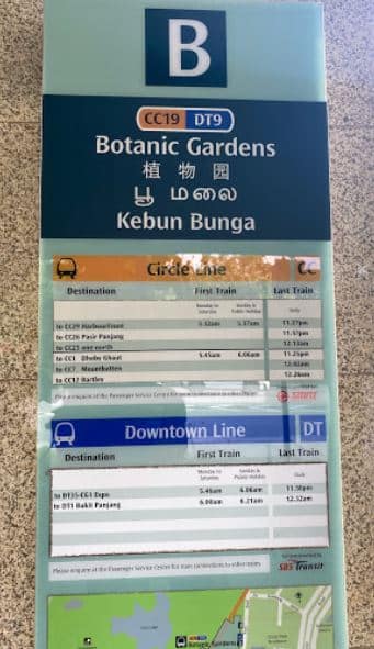 botanic gardens mrt bulletin
