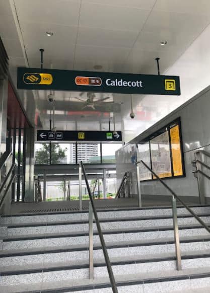 caldecott mrt entrance