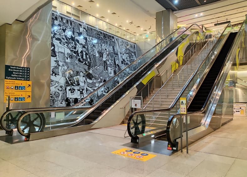 esplanade mrt escalator