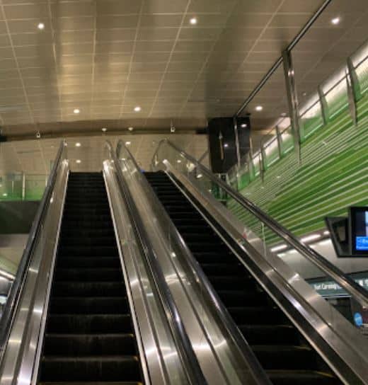 fort canning mrt escalator