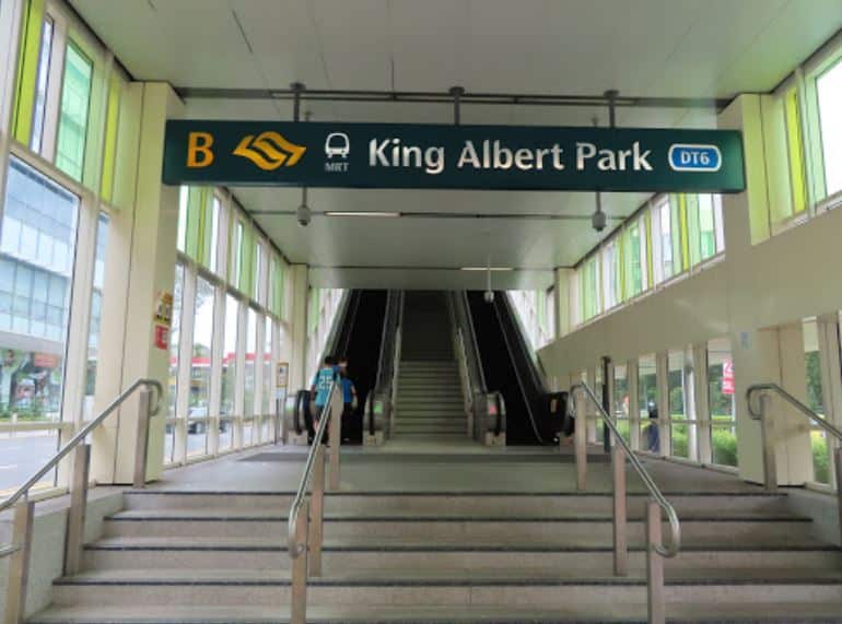king albert park mrt entrance