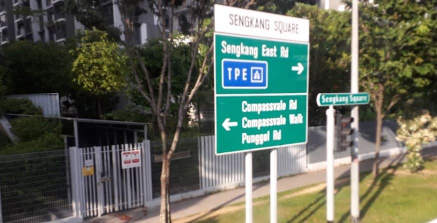 singapore district 19 road signs