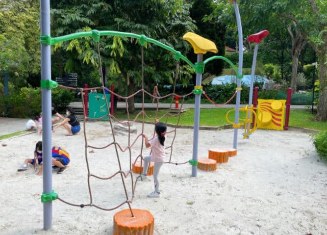 Playground at Hortpark Climbing Net Mount Faber Park