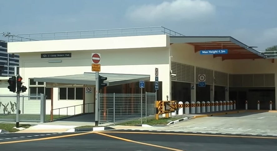 Changi Business Park Bus Terminal Facade