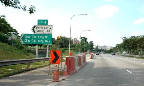 Kranji Expressway KJE exit