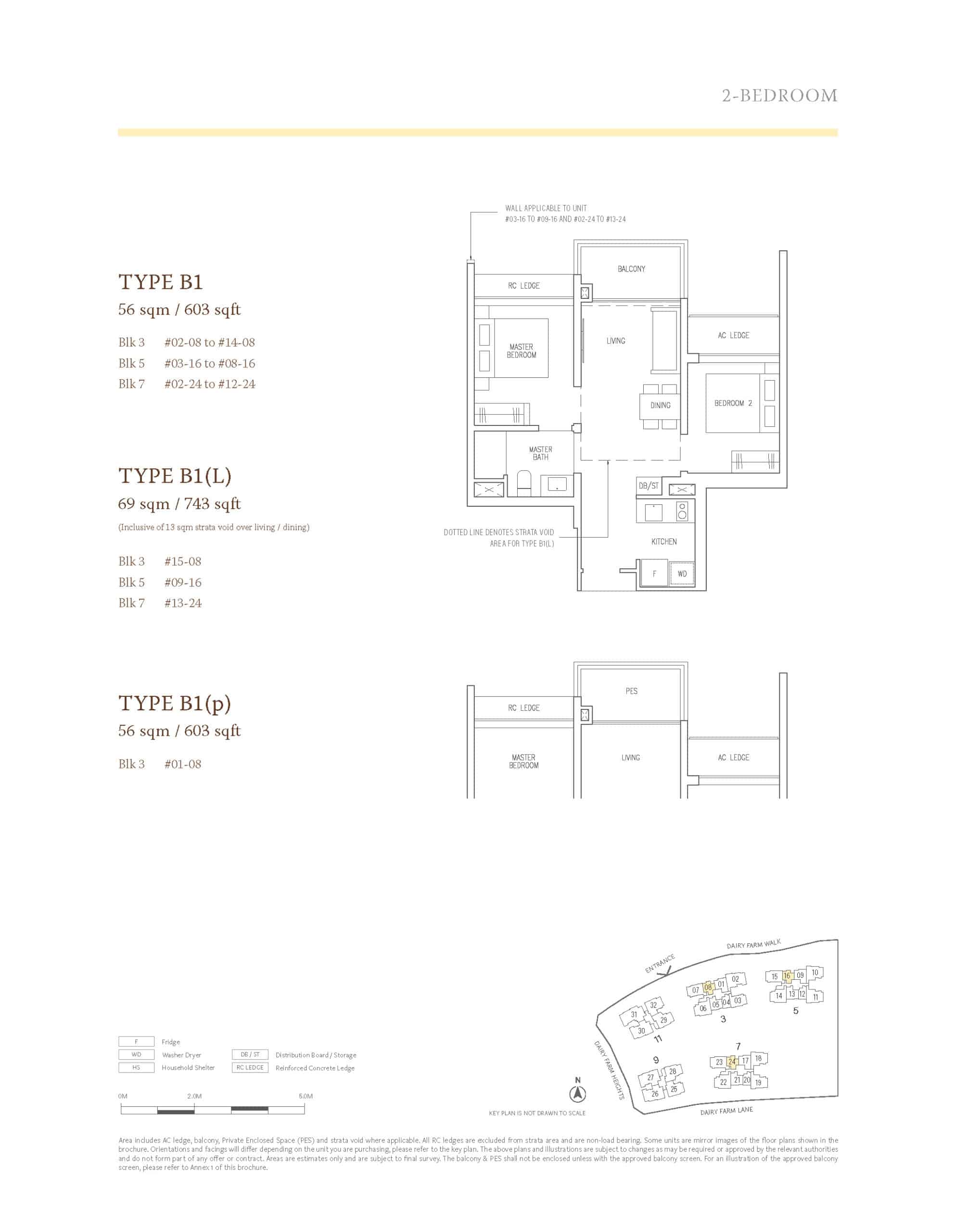 The Botany At Dairy Farm Floor Plan 2 Bedroom B1 scaled 1