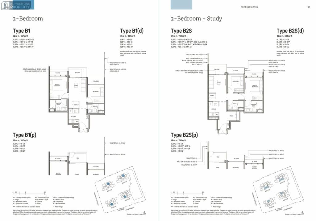 TEMBUSU GRAND Floorplan 2 Bedroom Study scaled 1