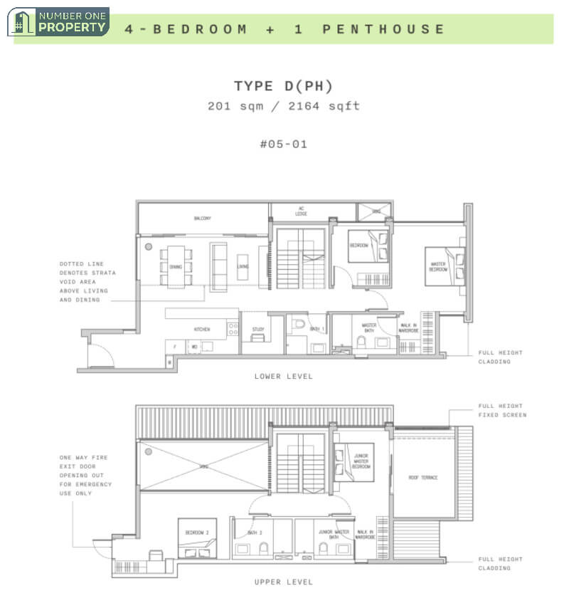 Claydence 4 Bedrooms PH Floor Plan