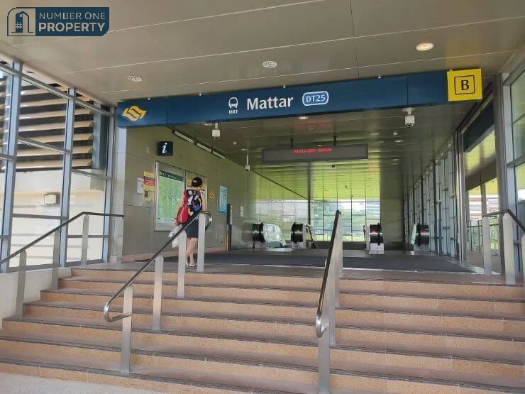 Mattar Residences near Mattar MRT Entrance