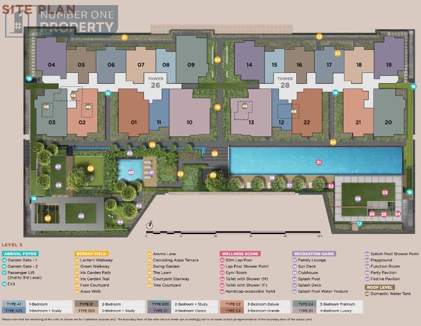 Sceneca Residence Site Plan Layout Level 3