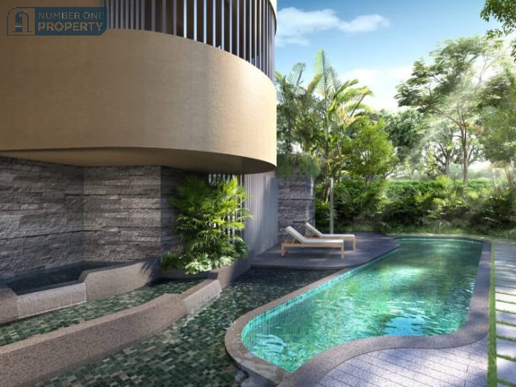 The Giverny Residences pool side